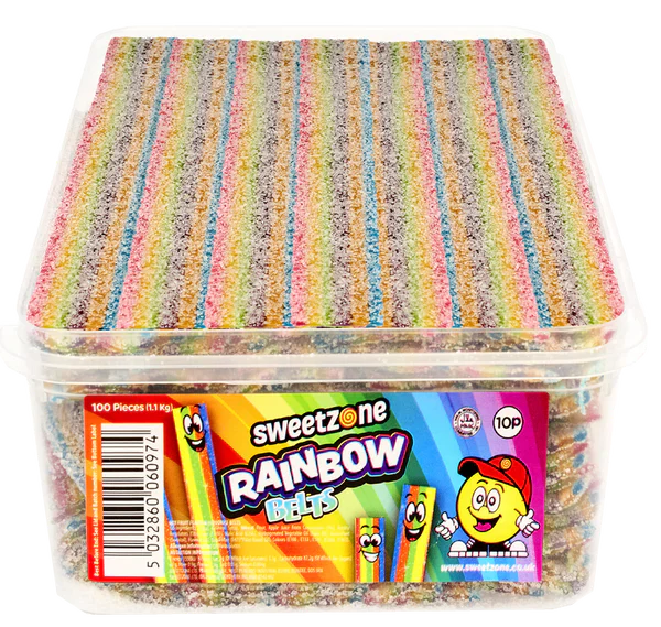 Sweetzone Rainbow Belts 170g