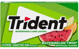 Trident Sugar Free Chewing Gum 14 Sticks Pack of 12