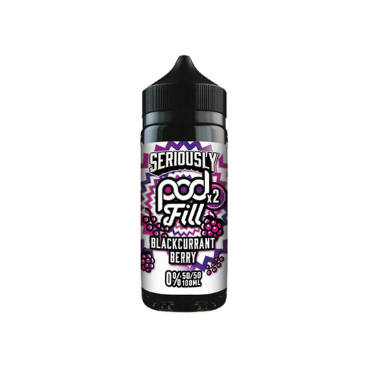 Doozy Vape Seriously Pod Fill X2 0mg 100ml Shortfill