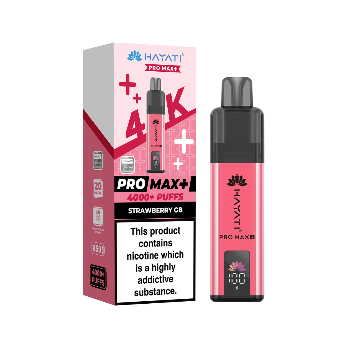 Hayati Pro Max+ 4K Prefilled Pod Kit - 20mg