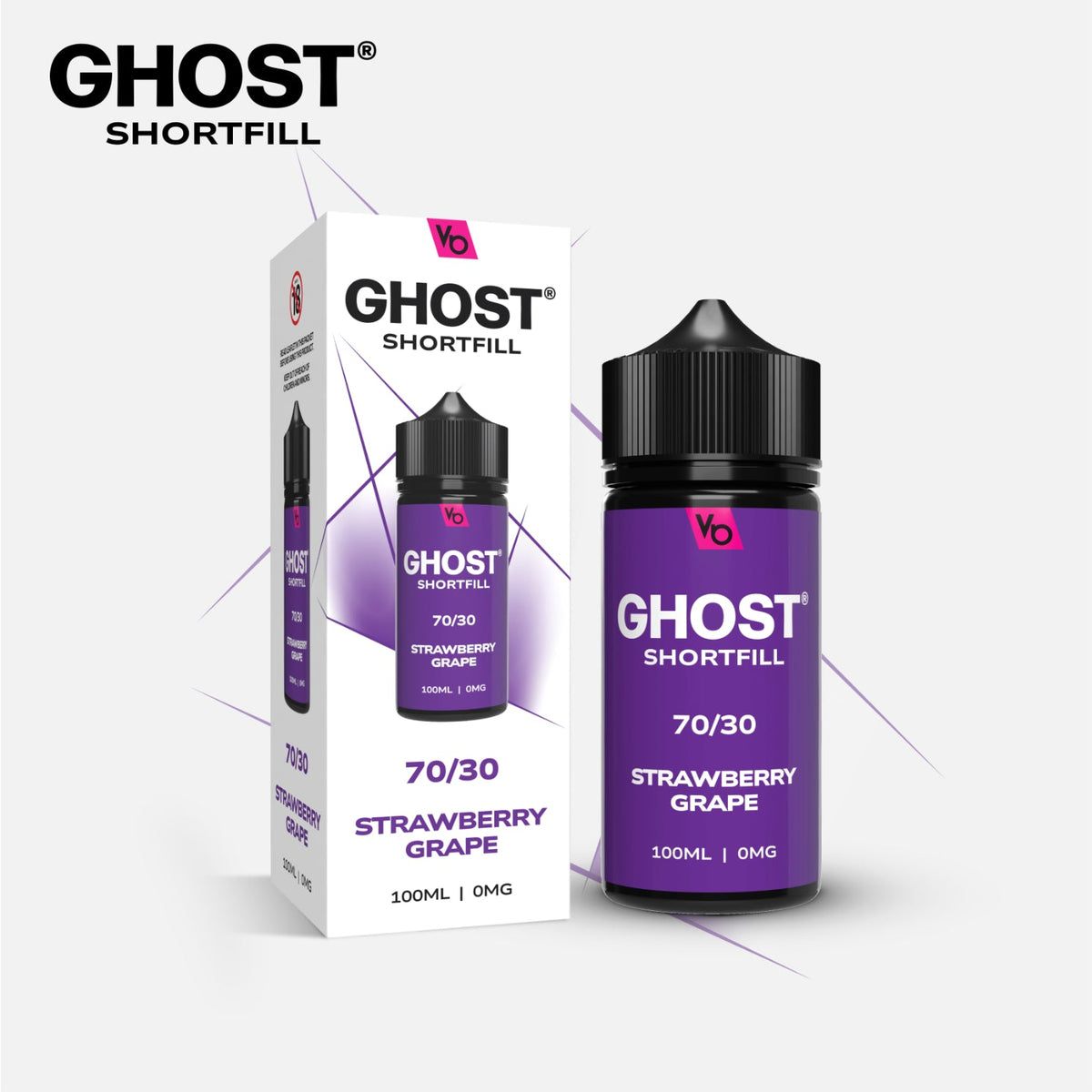 Vapes Bars Ghost Nic Salt 100ml Shortfill 70/30