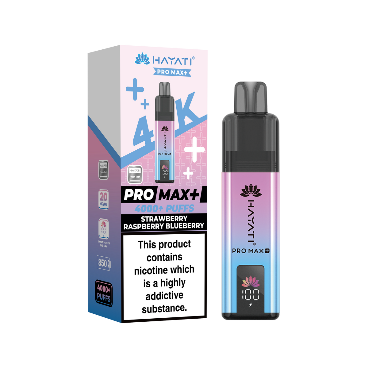 Hayati Pro Max+ 4K Prefilled Pod Kit - 20mg