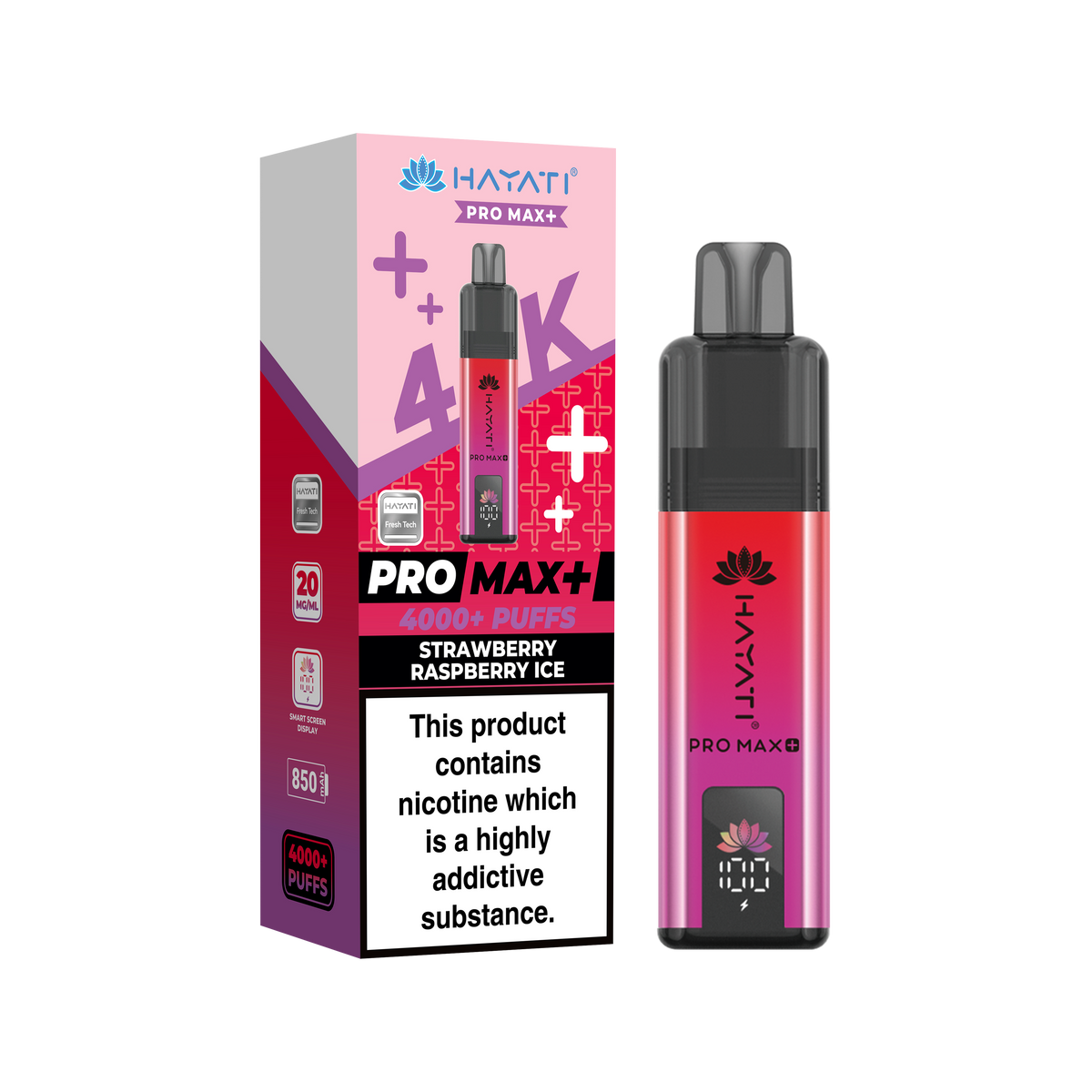 Hayati Pro Max+ 4K Prefilled Pod Kit - 20mg