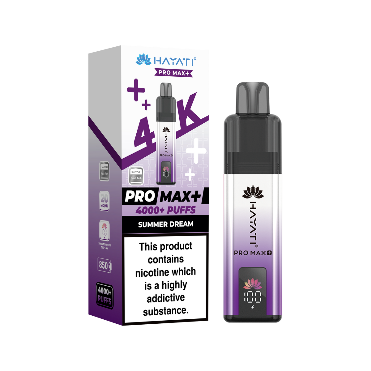 Hayati Pro Max+ 4K Prefilled Pod Kit - 20mg