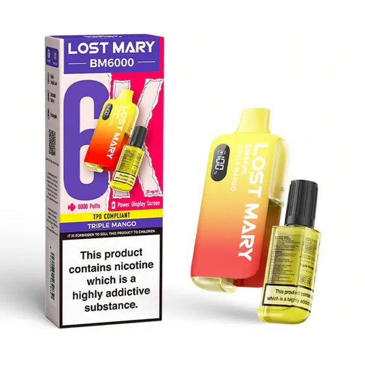 Lost Mary BM6000 Refillable Kit 20MG Kiwi Passion Fruit Guava
