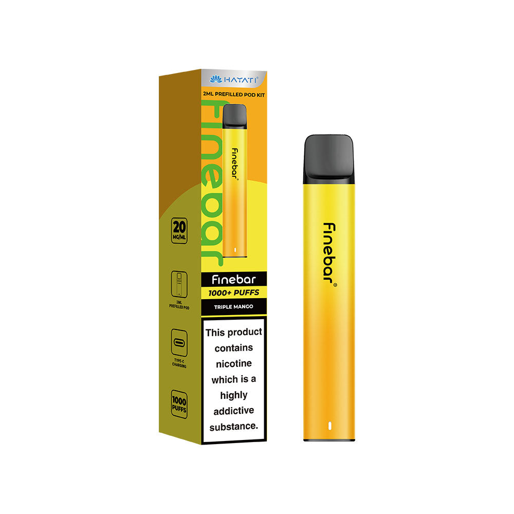 Hayati Finebar 1000 Plus Prefilled Pod Kit 20MG