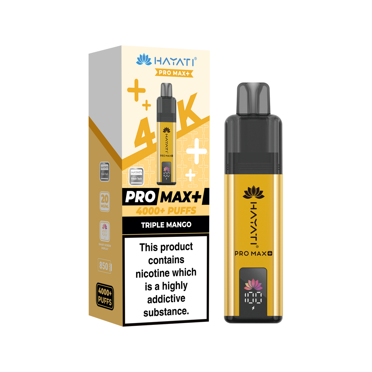 Hayati Pro Max+ 4K Prefilled Pod Kit - 20mg