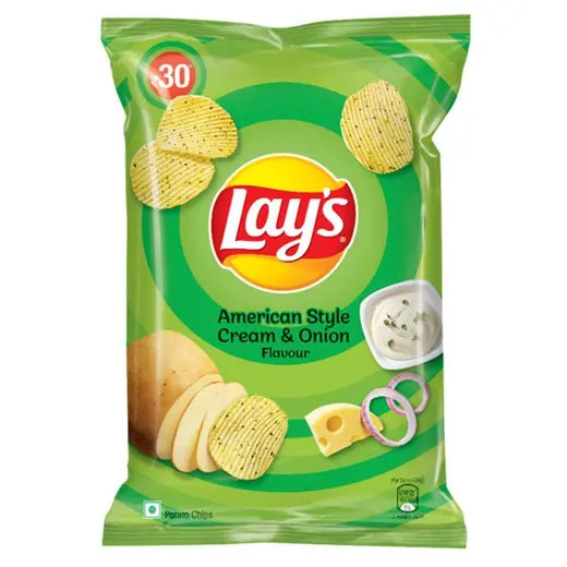 LAYS AMERICAN STYLE CREAM AND ONION CRISPS [45X50g]