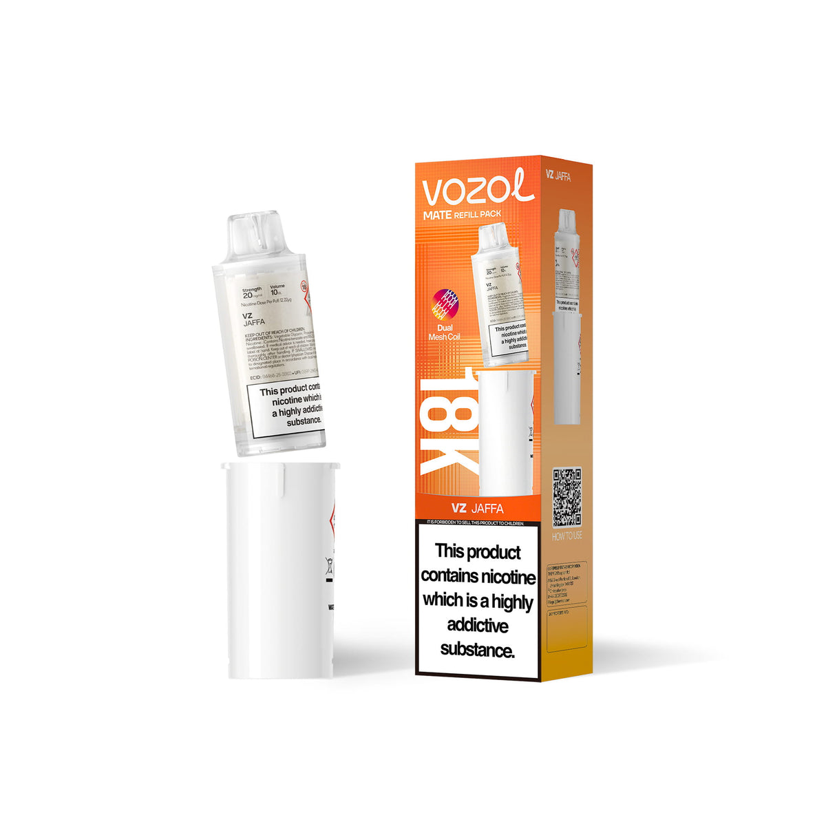 VOZOL MATE 18K Prefilled Pods
