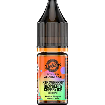 Strawberry raspberry cherry ice