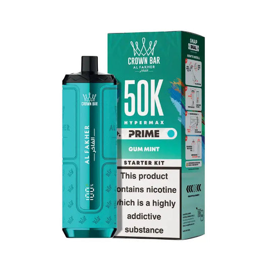 Al Fakher 50K Gum Mint Hypermax Prime Prefilled Pod Kit