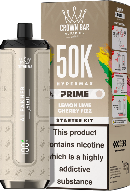 Al Fakher 50K Lemon Lime Hypermax Prime Prefilled Pod Kit