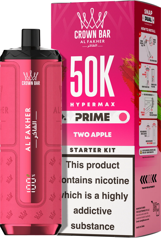 Al Fakher 50K Two Apple Hypermax Prime Prefilled Pod Kit