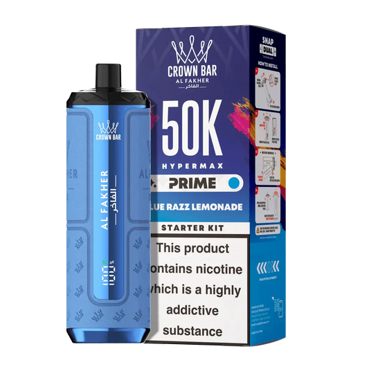 Al Fakher 50K Blue Razz Lemonade Hypermax Prime Prefilled Pod Kit