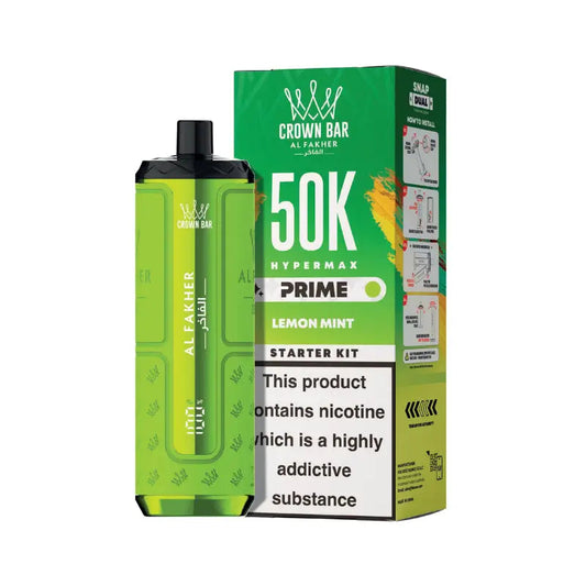 Al Fakher 50K Lemon Mint Hypermax Prime Prefilled Pod Kit