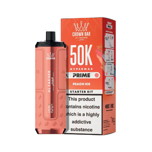 Al Fakher 50K Peach Ice Hypermax Prime Prefilled Pod Kit
