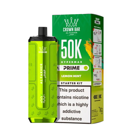 Al Fakher 50K Lemon Mint Hypermax Prime Prefilled Pod Kit