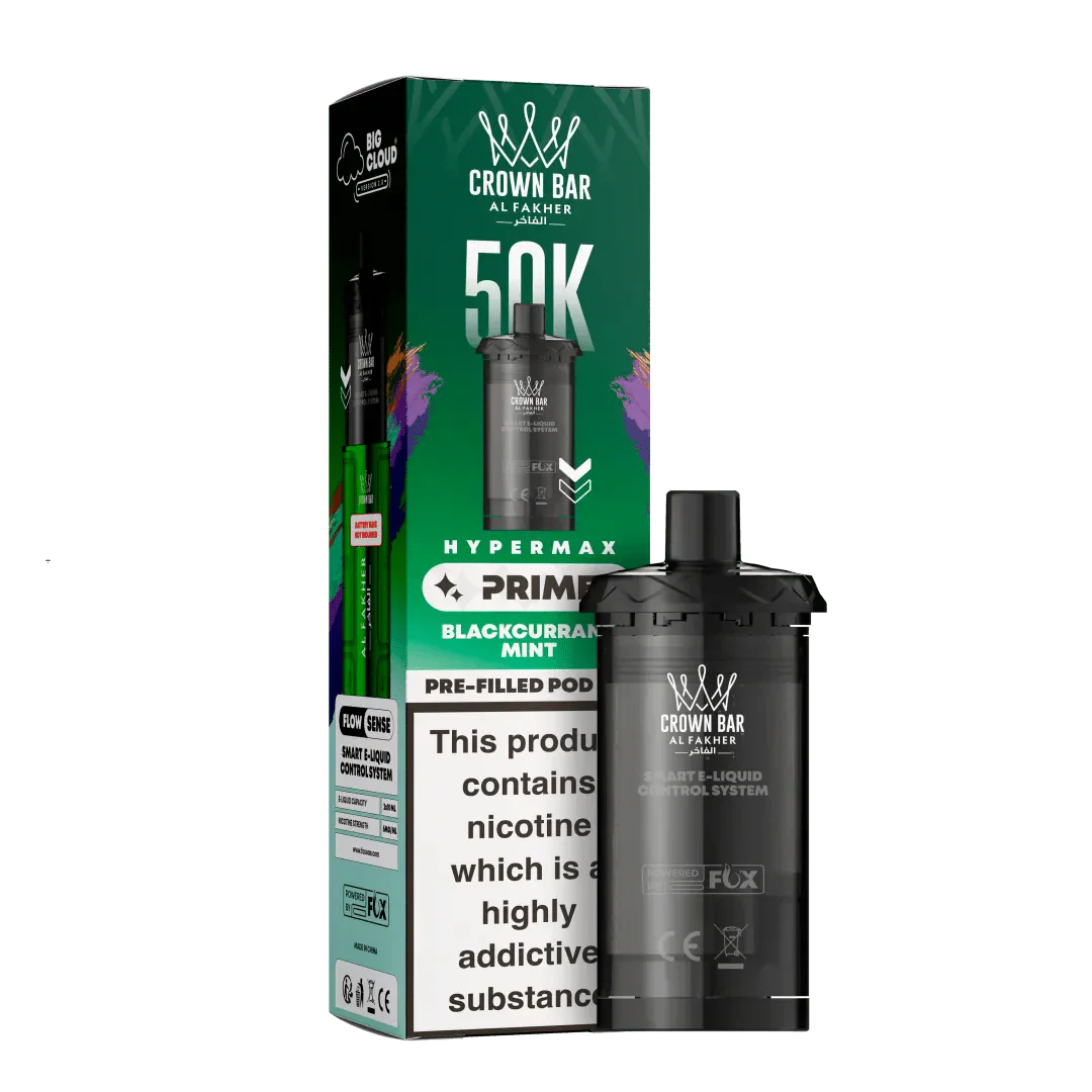 Al Fakher 50K Blackcurrant Ice Hypermax Prime Prefilled Pod