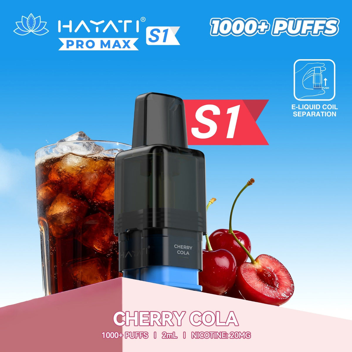 Hayati Pro Max S1 1000 Plus Prefilled Pods 2ml