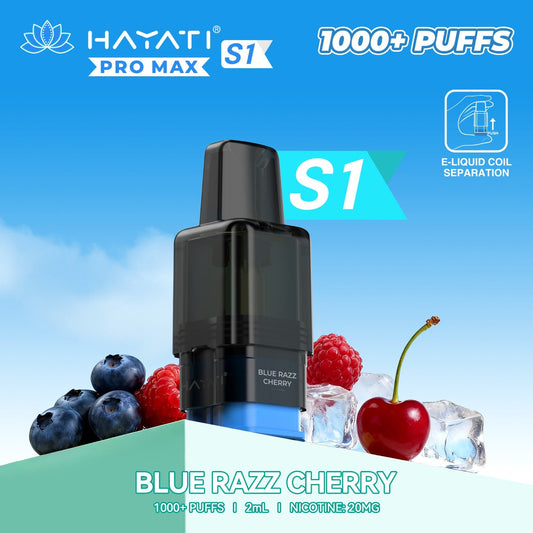 Hayati Pro Max S1 1000 Plus Prefilled Pods 2ml