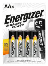 Energizer AA Power Alkaline Batteries - Pack of 4
