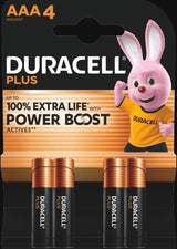 Duracell Plus AAA Batteries Power Boost 4pcs/pack