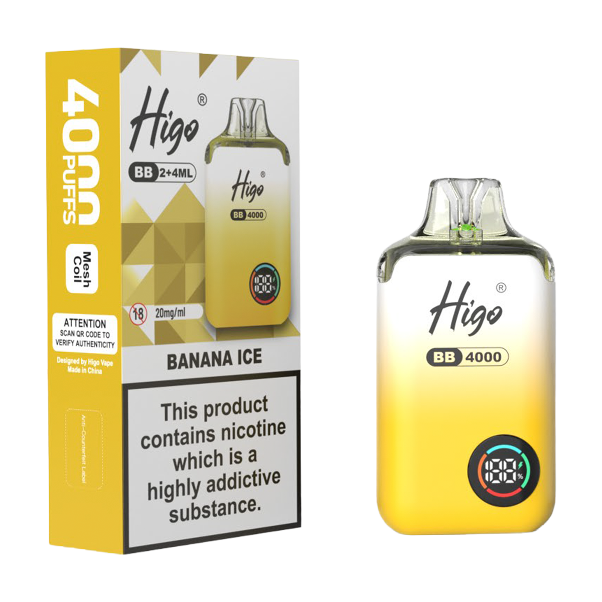 Higo BB 4000 Prefilled Pod Vape Kit
