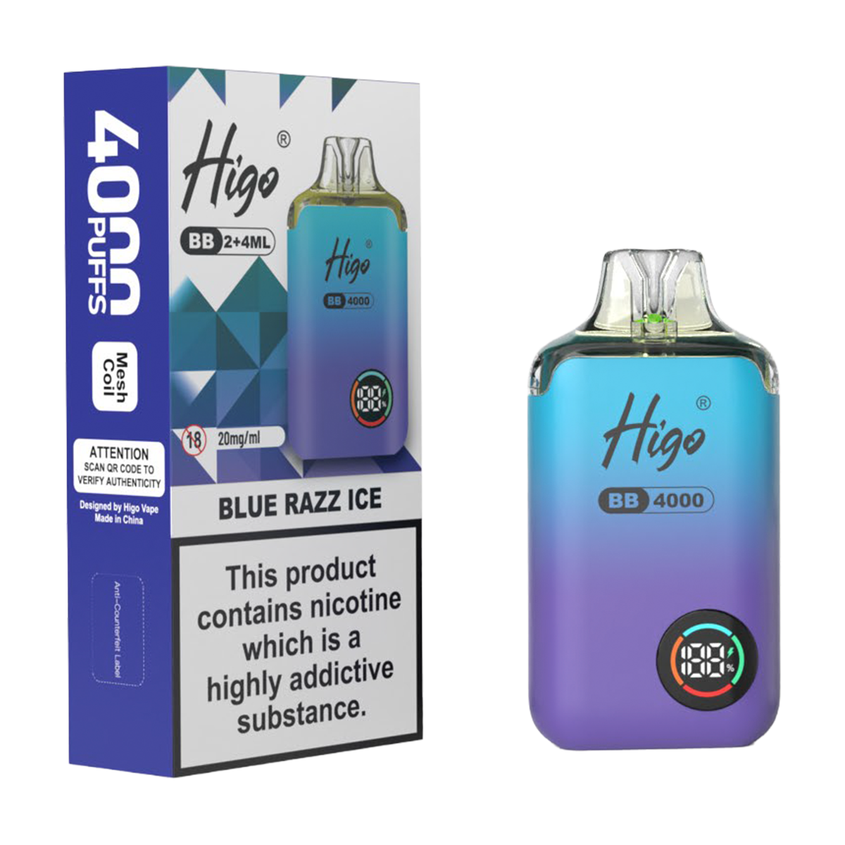 Higo BB 4000 Prefilled Pod Vape Kit