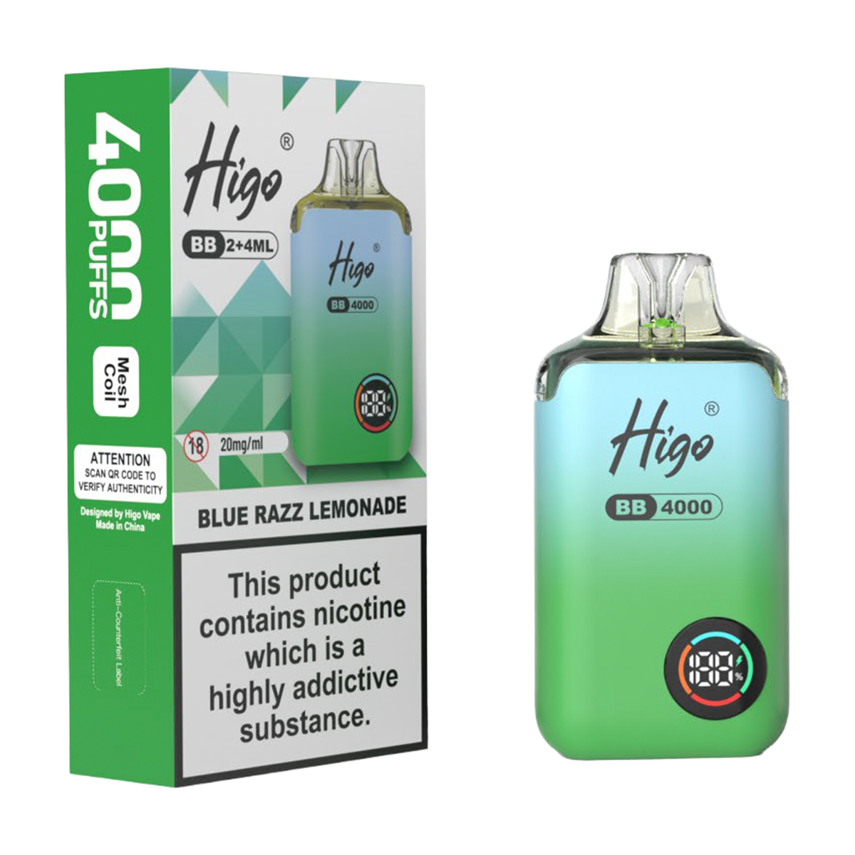 Higo BB 4000 Prefilled Pod Vape Kit