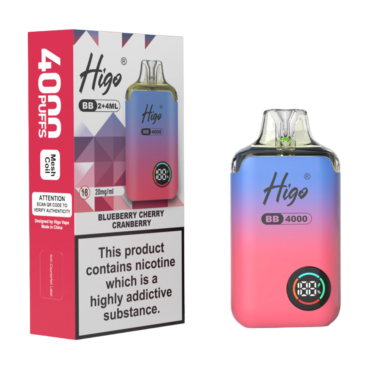 Higo BB 4000 Prefilled Pod Vape Kit