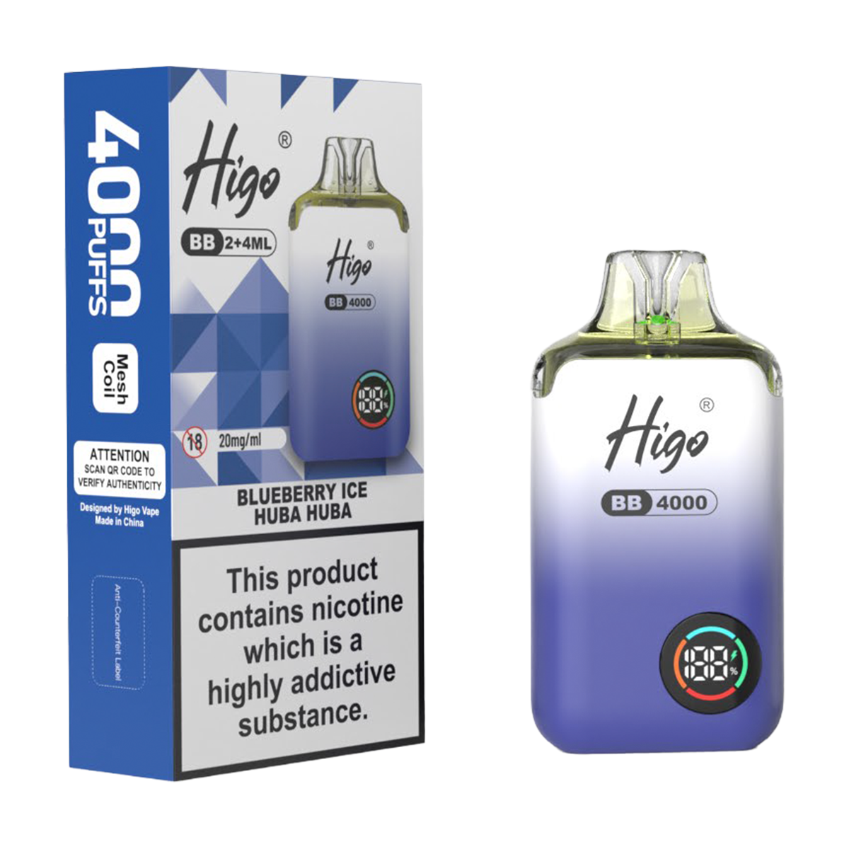 Higo BB 4000 Prefilled Pod Vape Kit