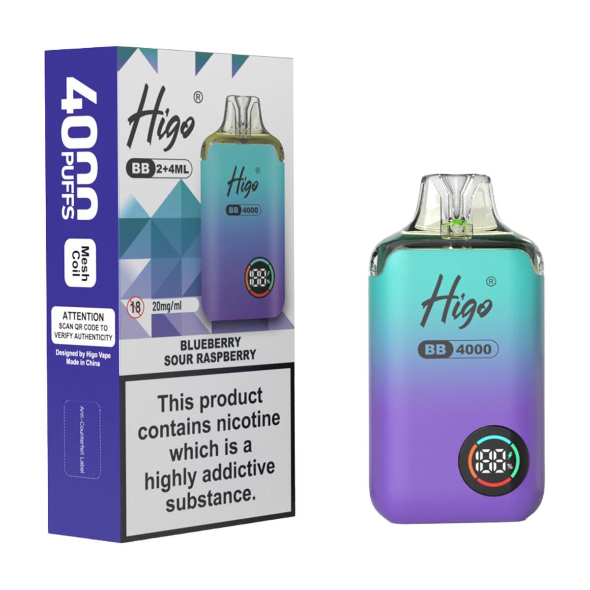 Higo BB 4000 Prefilled Pod Vape Kit