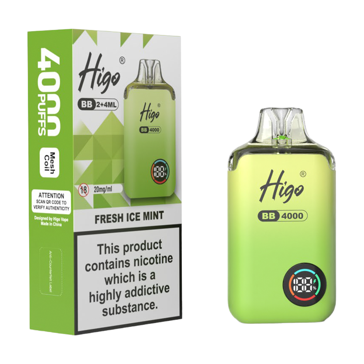 Higo BB 4000 Prefilled Pod Vape Kit