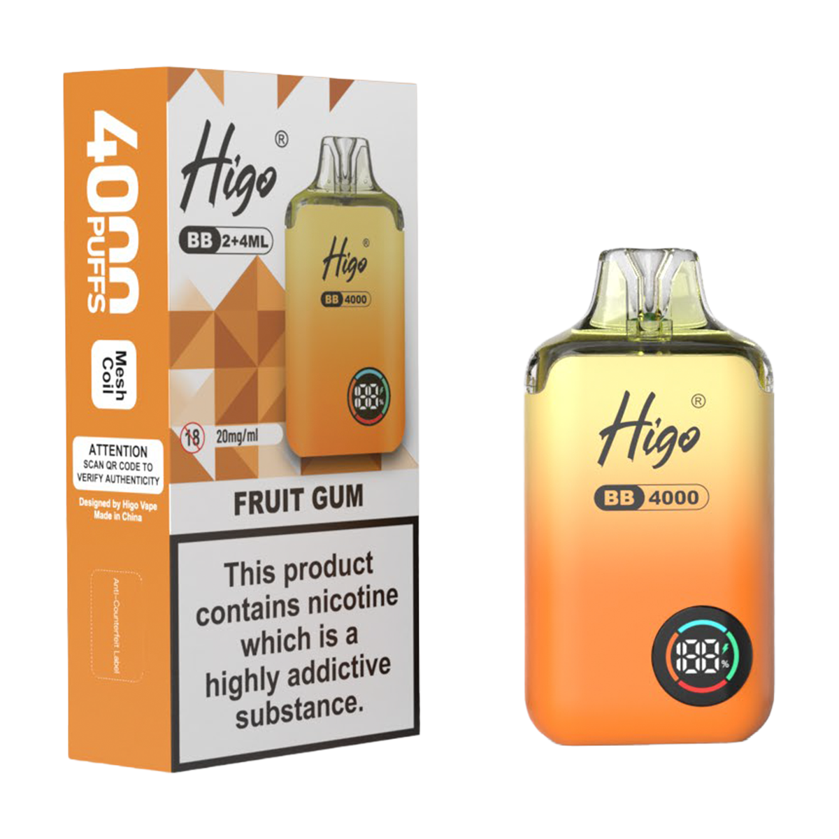 Higo BB 4000 Prefilled Pod Vape Kit