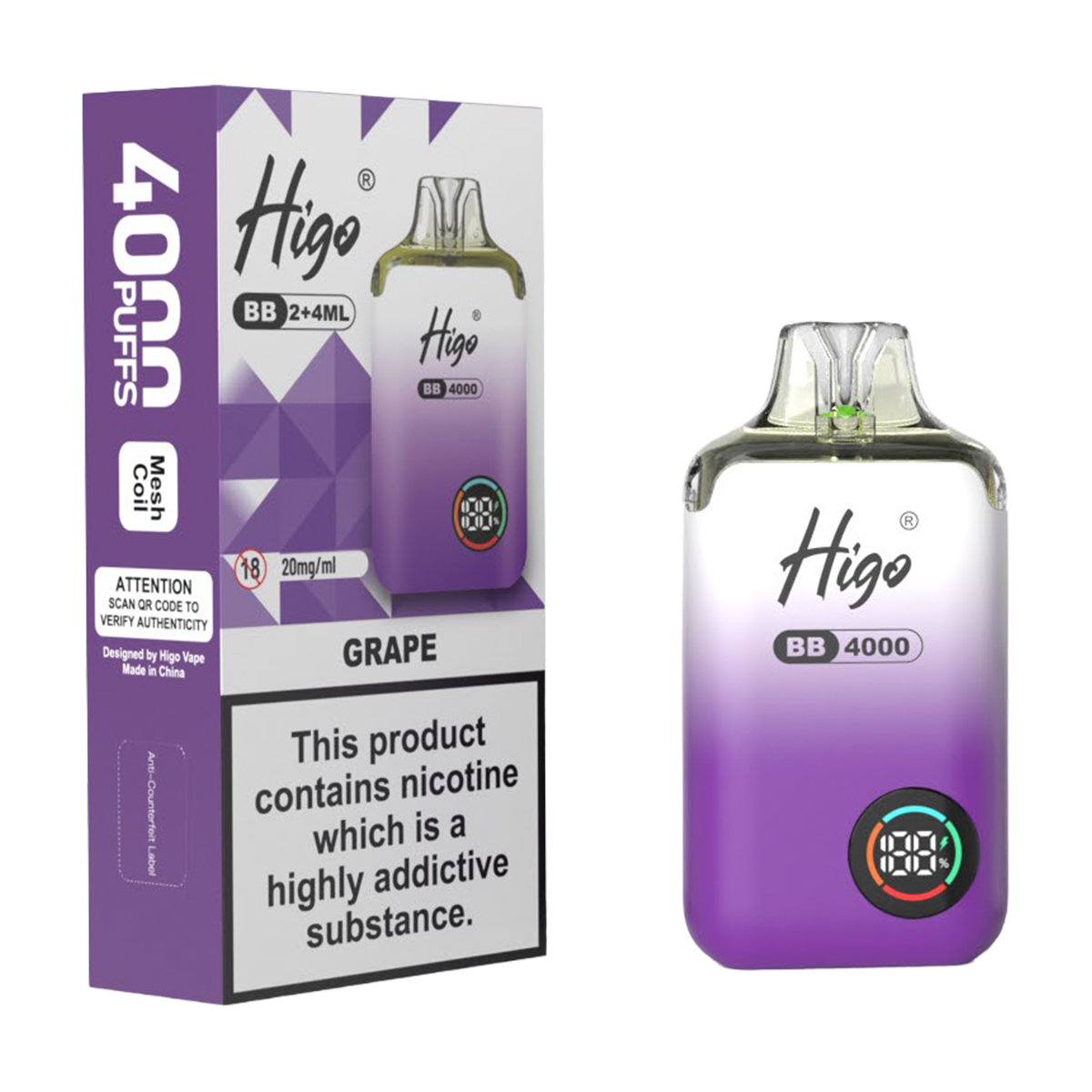 Higo BB 4000 Prefilled Pod Vape Kit