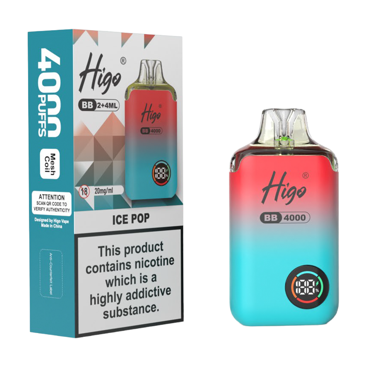 Higo BB 4000 Prefilled Pod Vape Kit