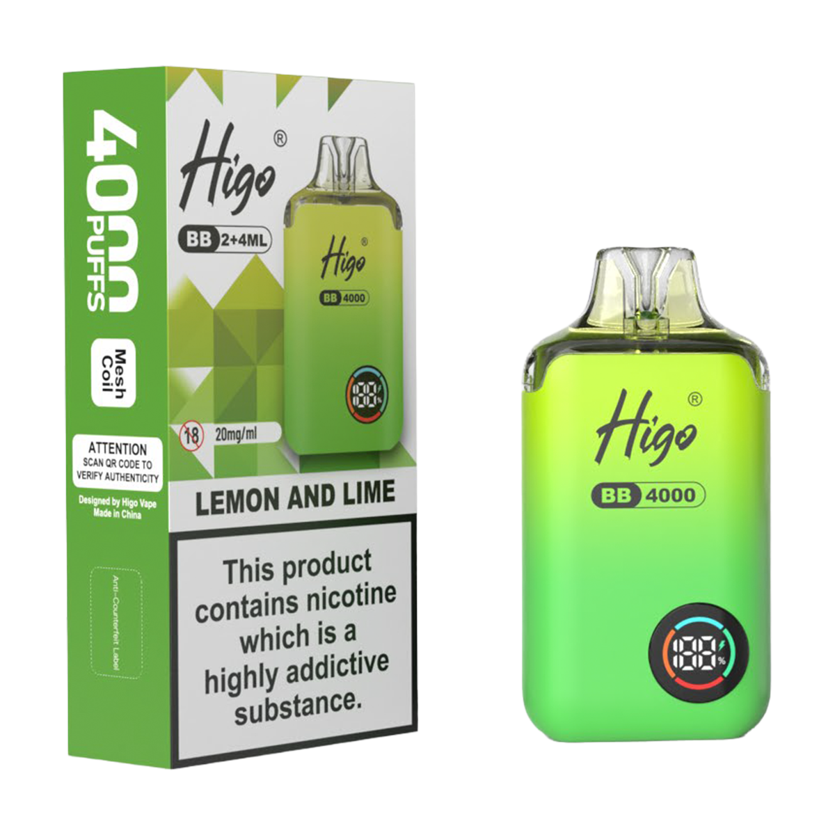 Higo BB 4000 Prefilled Pod Vape Kit