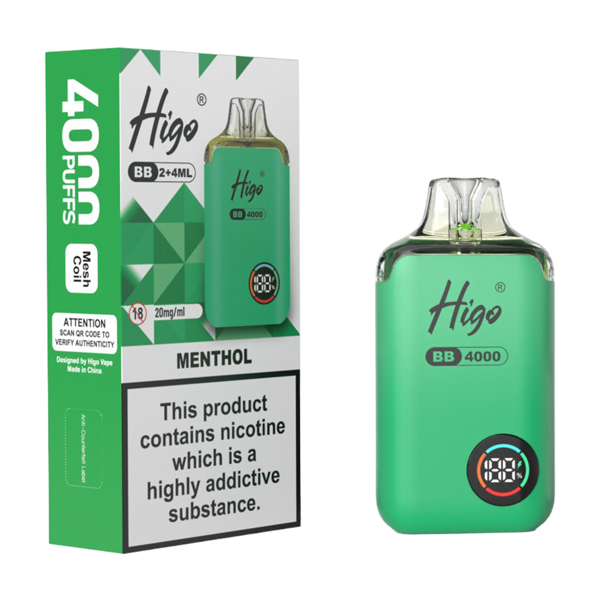 Higo BB 4000 Prefilled Pod Vape Kit