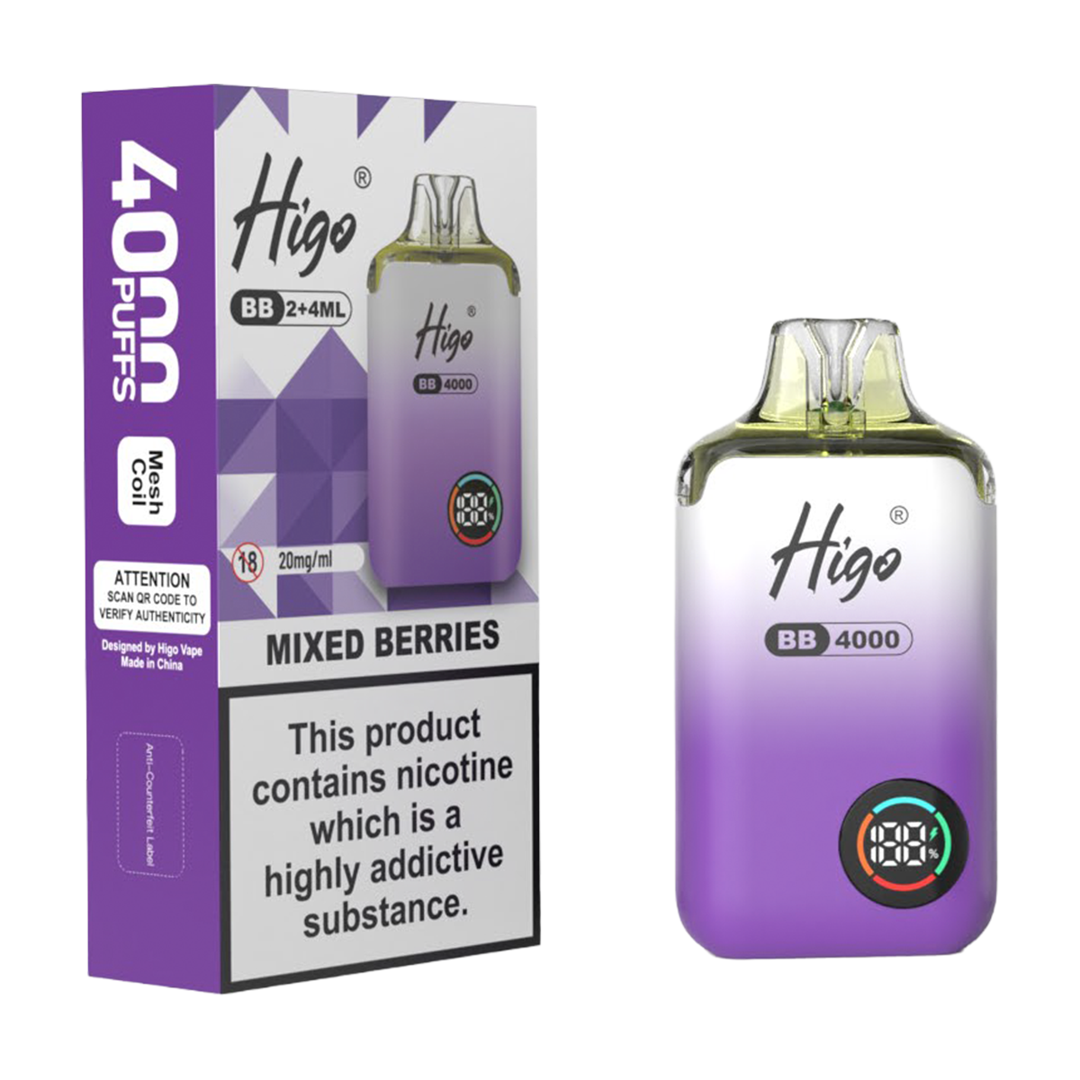 Higo BB 4000 Prefilled Pod Vape Kit