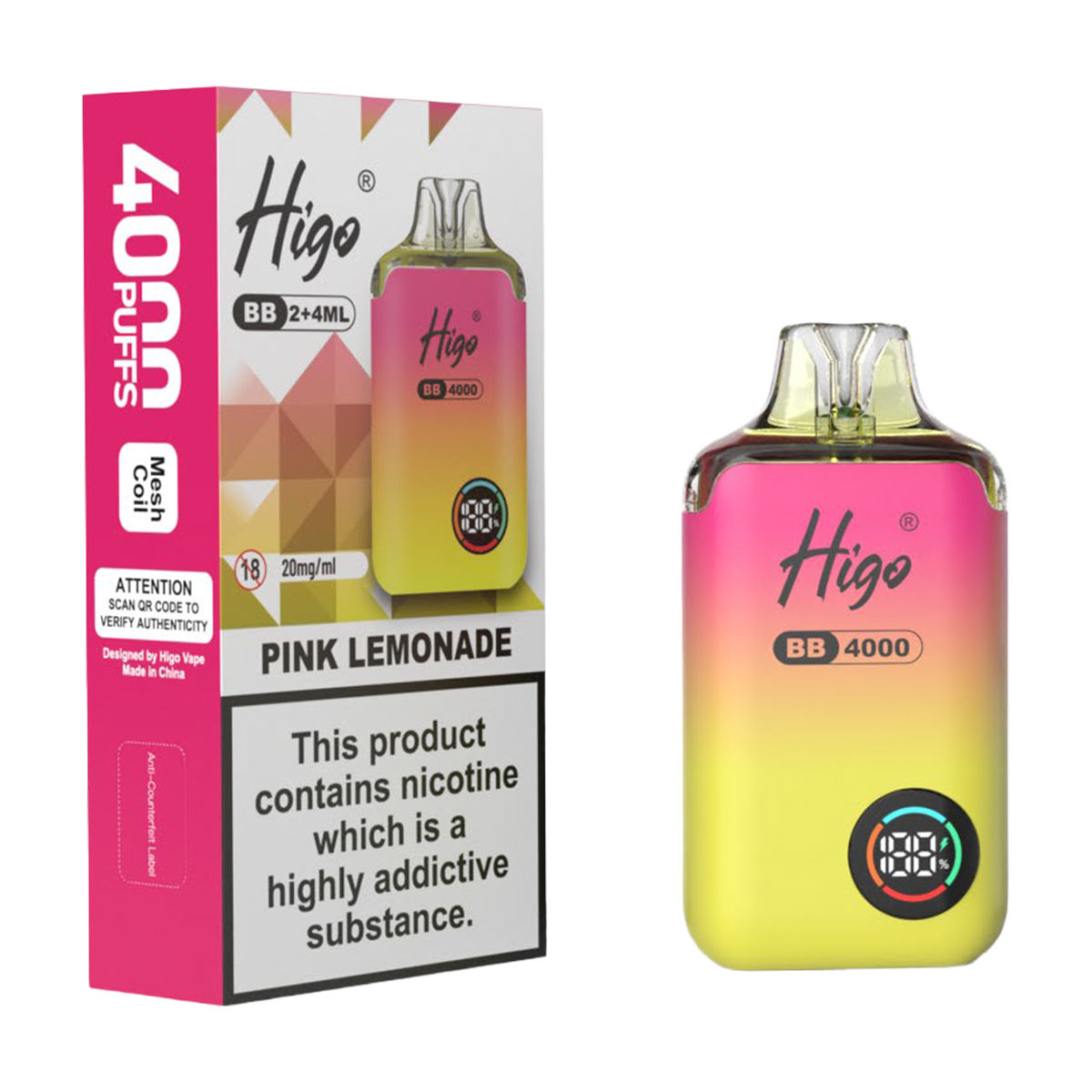 Higo BB 4000 Prefilled Pod Vape Kit