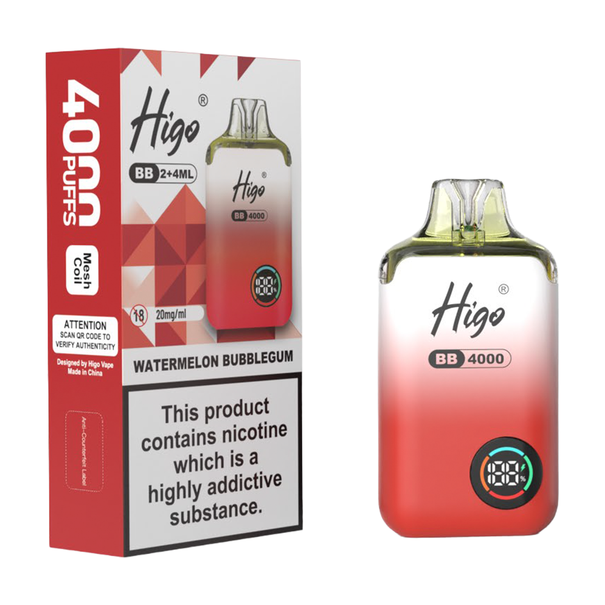 Higo BB 4000 Prefilled Pod Vape Kit