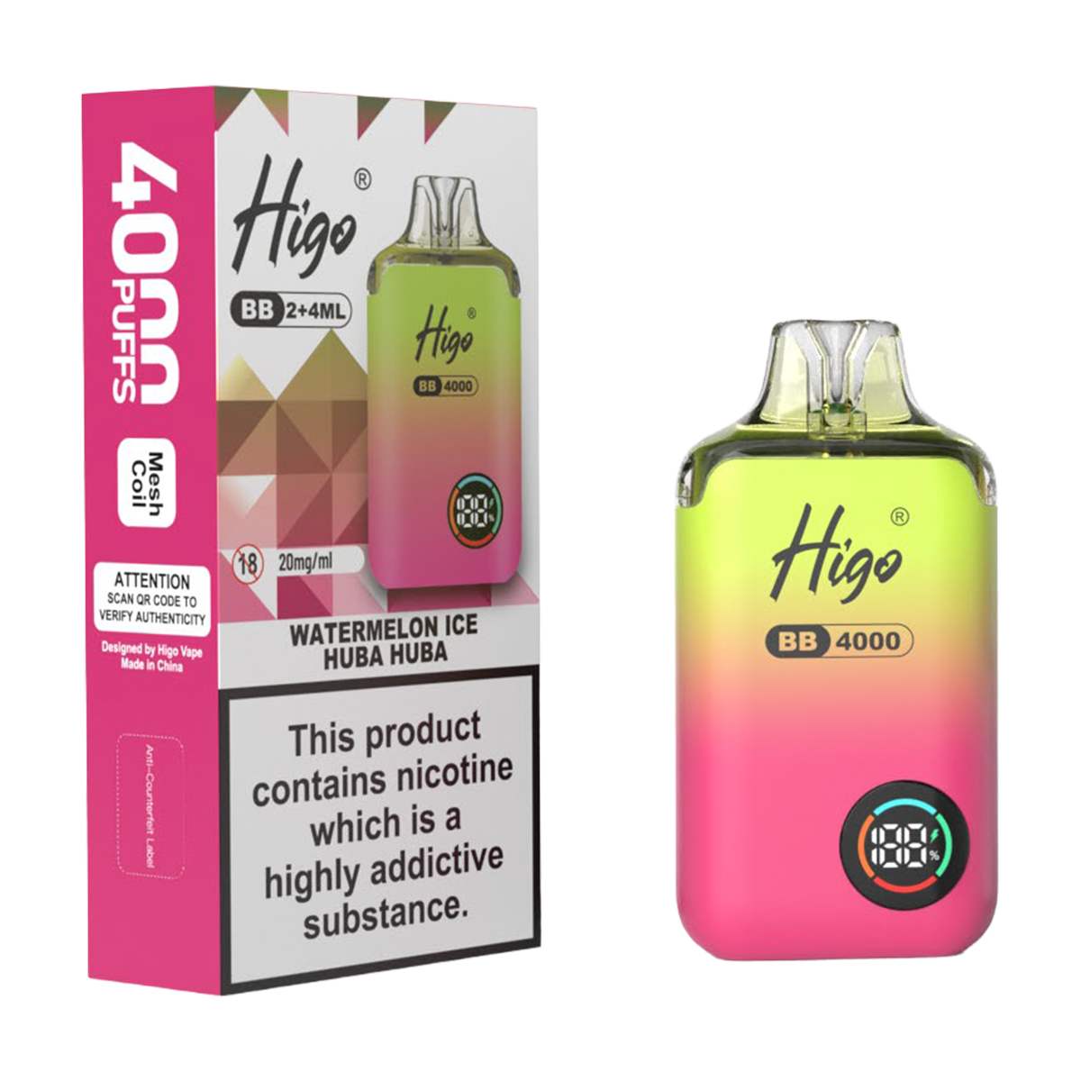 Higo BB 4000 Prefilled Pod Vape Kit