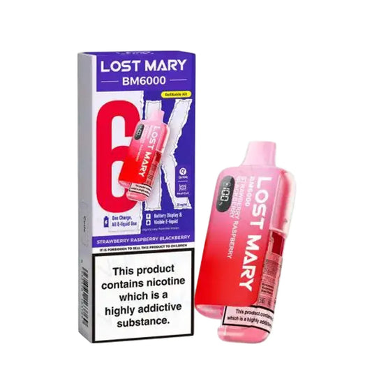 Lost Mary BM6000 Strawberry Raspberry Blackberry Prefilled Pod Kit