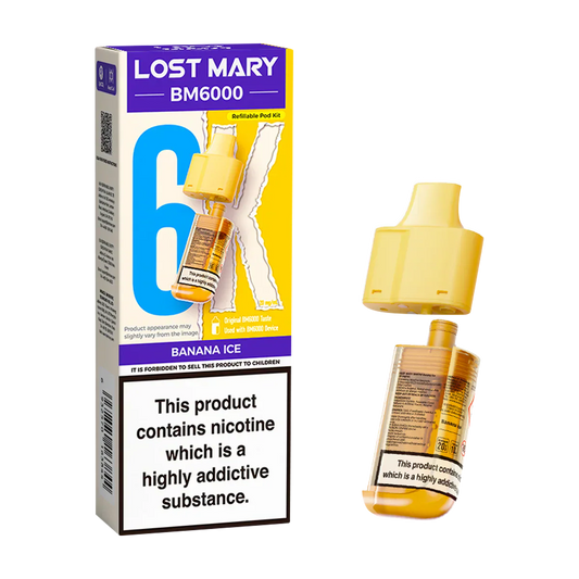 Lost Mary BM6000 Banana Ice Prefilled Pods