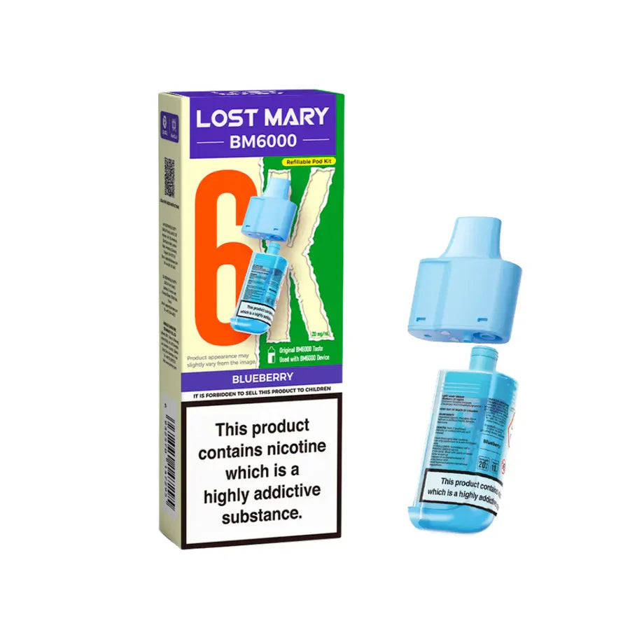 Lost Mary BM6000 10MG Refillable Pods