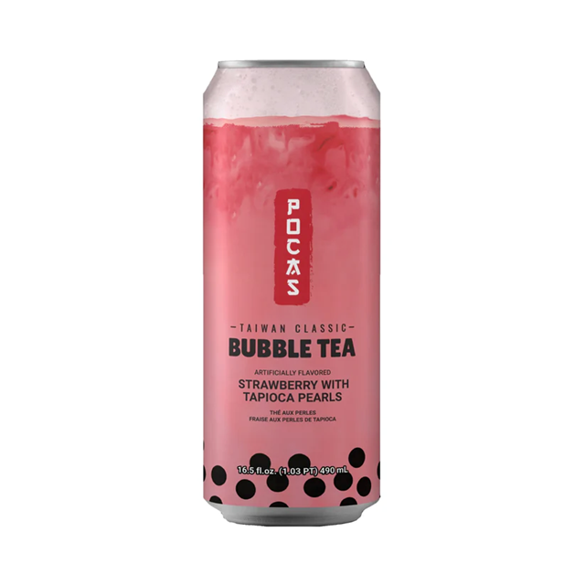 Pocas Bubble Tea Strawberry [24x490ml] - NPM