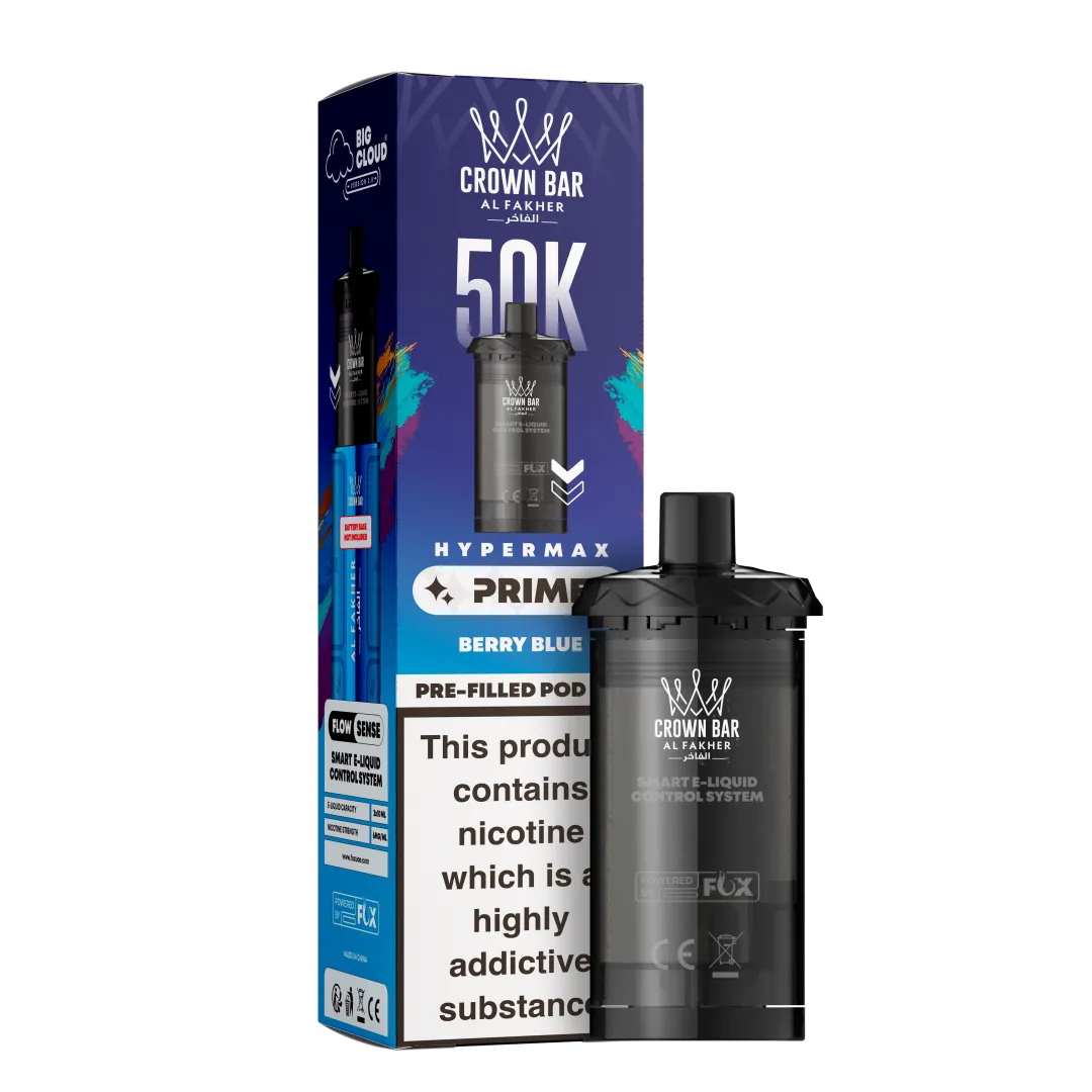 Al Fakher 50K Berry Blue Hypermax Prime Prefilled Pod