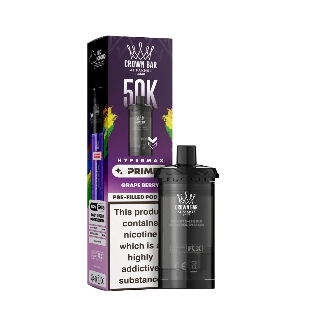 Al Fakher 50K Grape Berry Hypermax Prime Prefilled Pod