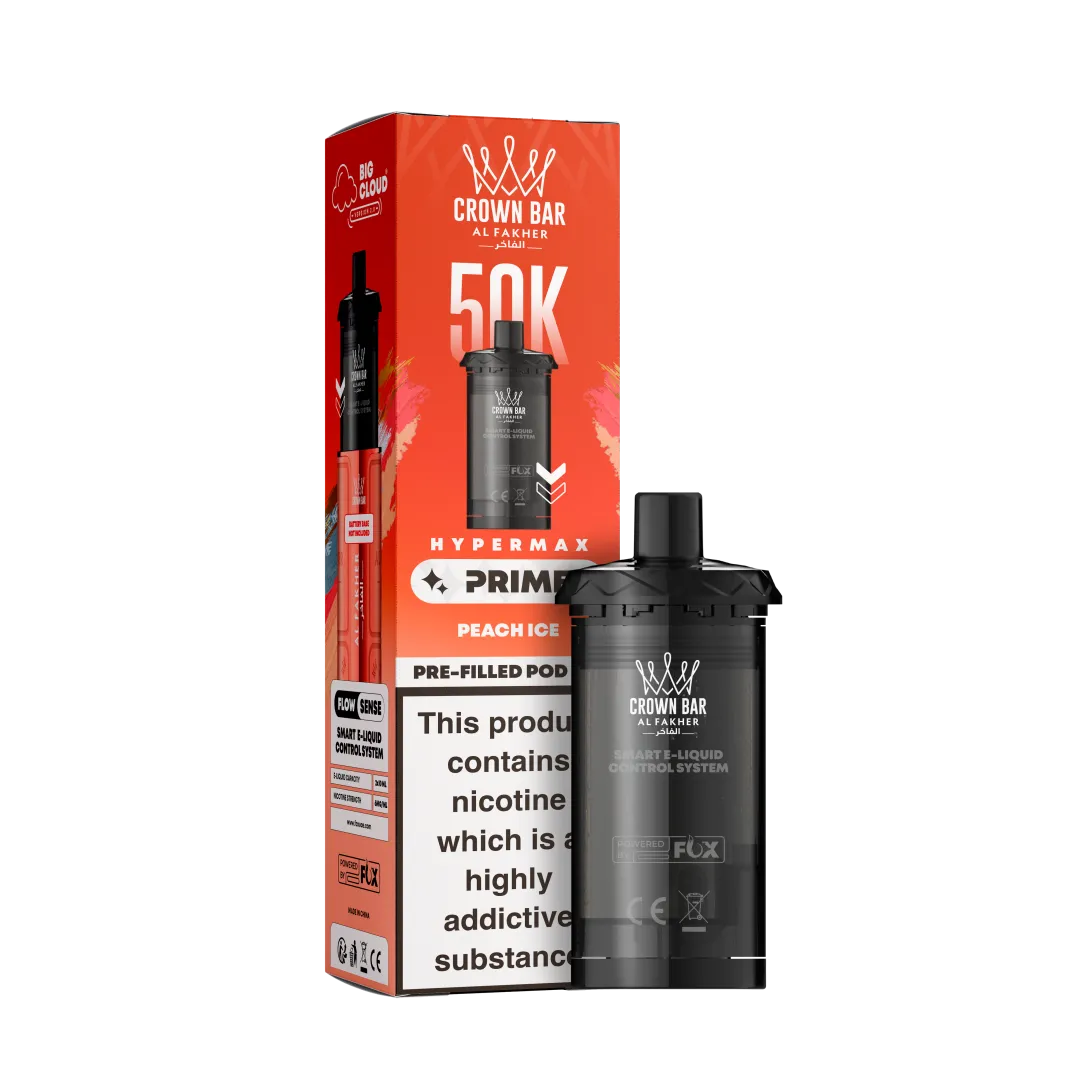 Al Fakher 50K Peach Ice Hypermax Prime Prefilled Pod