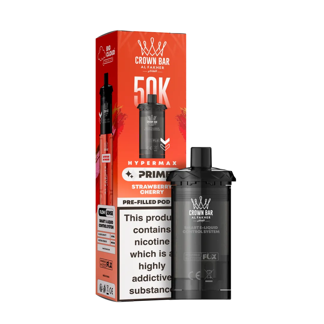 Al Fakher 50K Strawberry Cherry Hypermax Prime Prefilled Pod